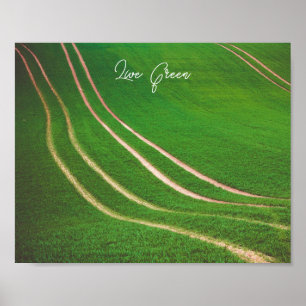 Poster Champs verts
