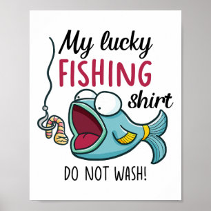 Poster Chance Chemise de pêche Jeunes Enfants Femmes Garç