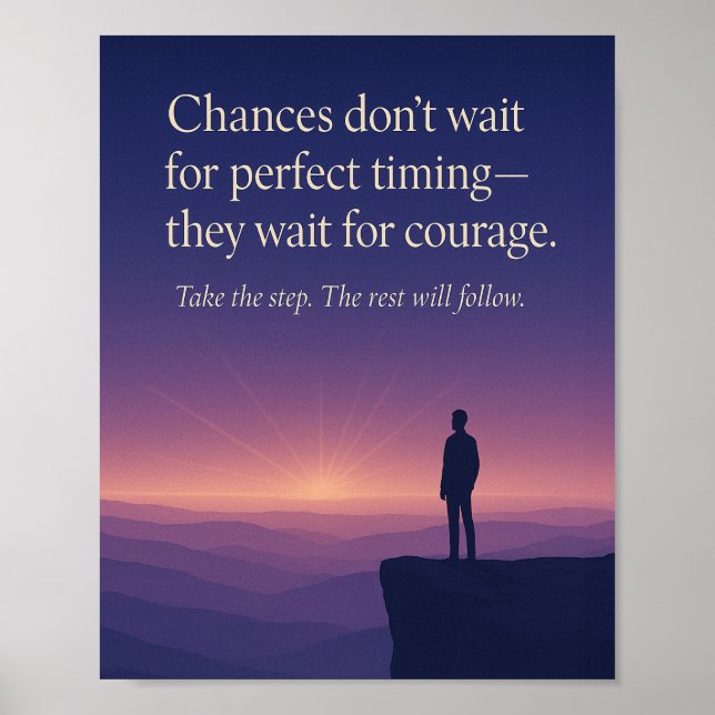Poster Chances de courage (Devant)
