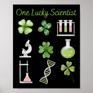 Poster Chanceux d'être béchers de science chimie scientif