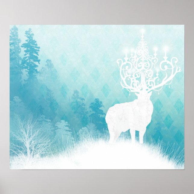 Poster Chandelier Elk (Devant)