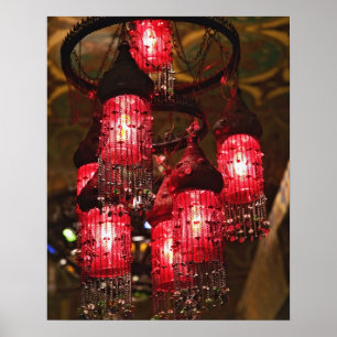 Poster Chandelier en vente, Bazar Khan el Khalili,