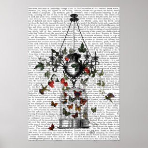 Poster Chandelier fraise