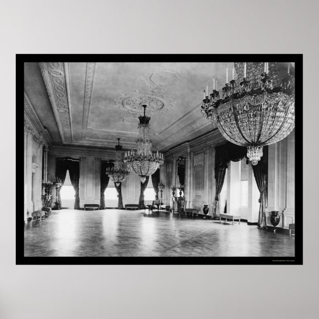 Poster Chandeliers de la Maison Blanche 1903 (Devant)