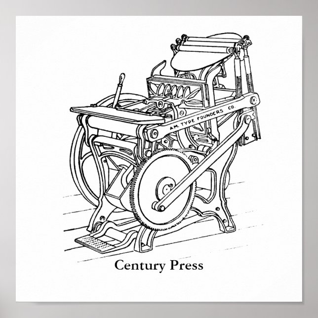 Poster - Chandler and Price letterpress (Front)