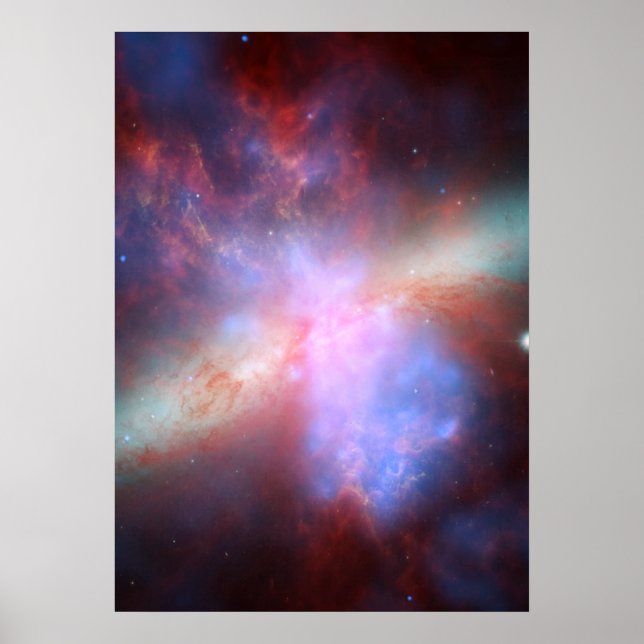 Poster Chandra : Hubble : Rayon Spitzer : Visible : Infra (Devant)