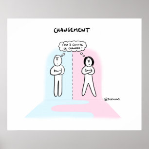 Poster “Change: who will take the 1st step? “