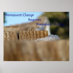 Poster Changement permanent