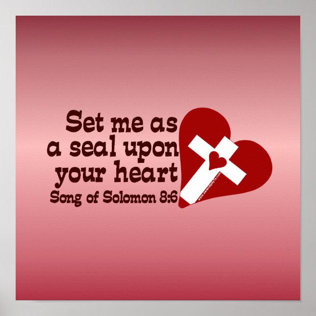 Poster Chanson de Salomon 8:6 (Devant)