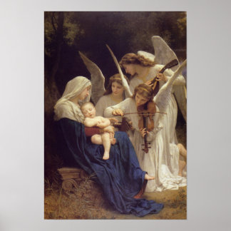 Poster "Chanson des anges" de Bouguereau