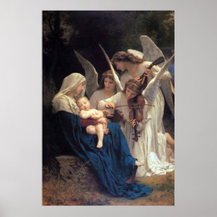 Poster Chanson des anges de William Adolphe Bouguereau
