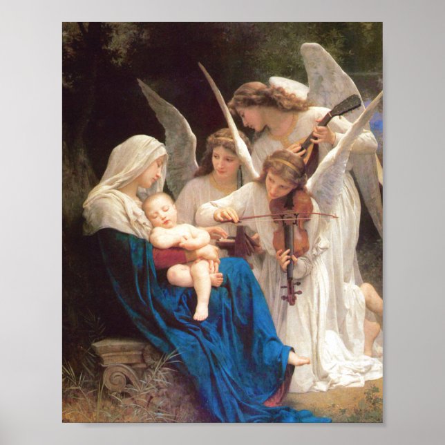 Poster Chanson des Anges - William-Adolphe Bouguereau (Devant)