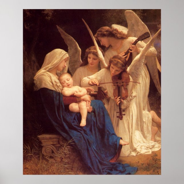 Poster Chanson des Anges William Bouguereau (Devant)