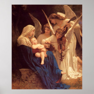 Poster Chanson des Anges William Bouguereau Beaux Arts Po