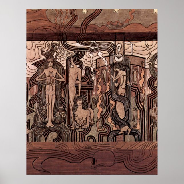 Poster Chanson du temps de Jean Theodoor Toorop (Devant)