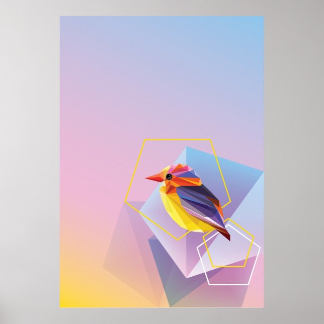 Poster Chanson Lavande En Bleu Oiseau Chanteur (Devant)