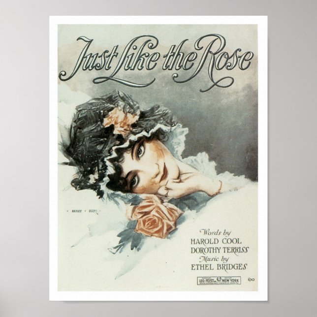 Poster Chanson tout comme la couverture de la feuille de  (Devant)