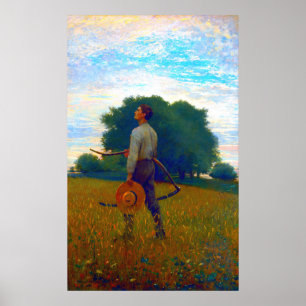 Poster Chant de l'alouette Winslow Homer 1876 