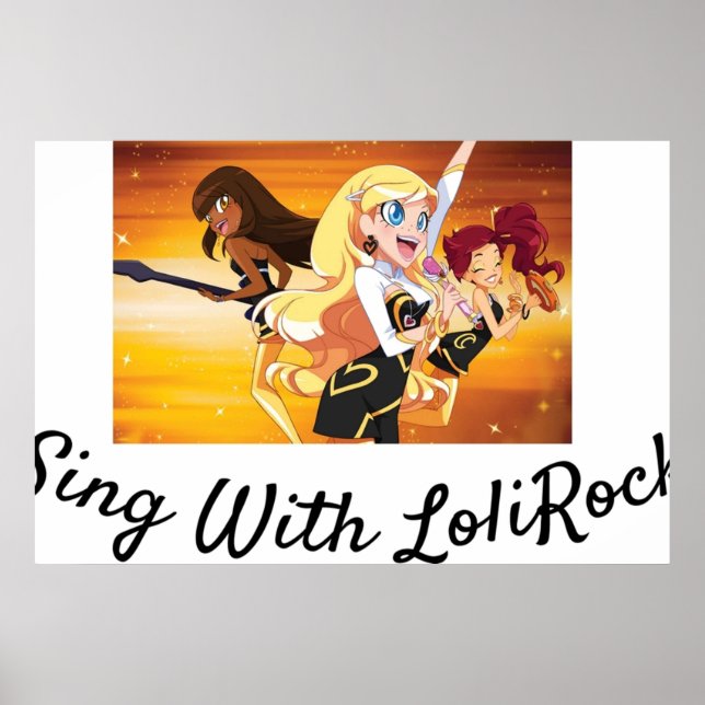 Poster Chanter avec LoliRock (Devant)
