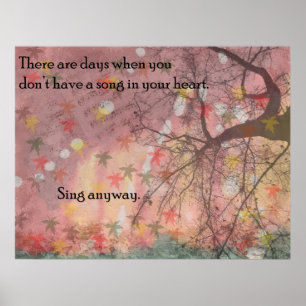 Poster Chanter de toute façon