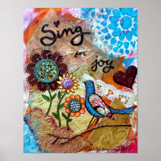 Poster Chanter pour Joy Art