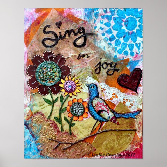 Poster Chanter pour Joy Art (Devant)