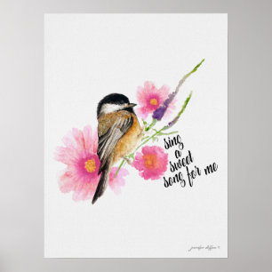 Poster Chanter Un Chant Doux Pour Moi