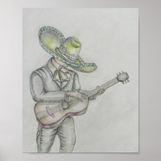 Poster chanteur mariachi