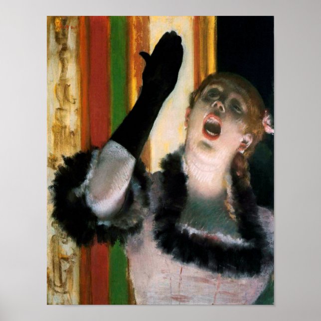 Poster Chanteuse avec un gant, Edgar Degas (Devant)