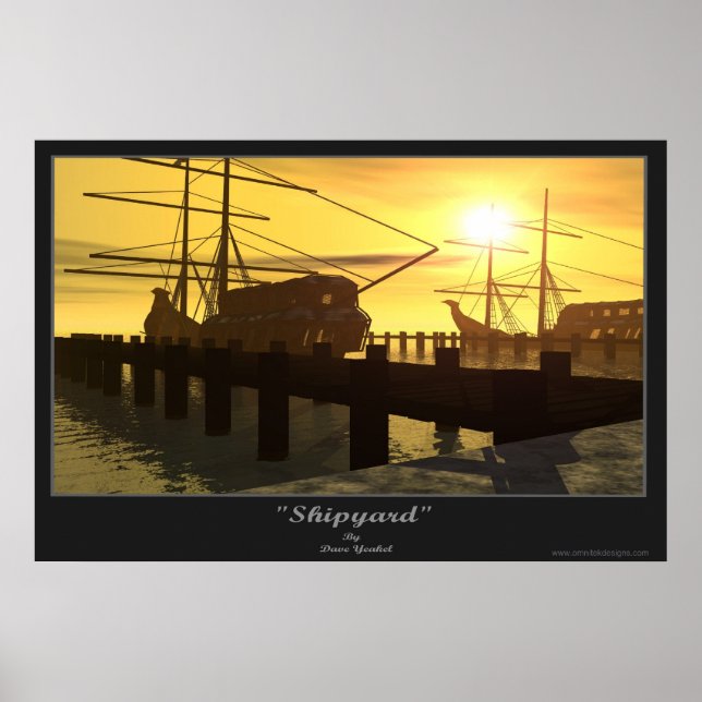 Poster chantier naval (Devant)