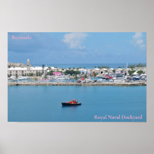 Poster Chantier naval royal, Bermudes