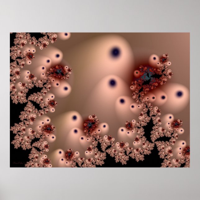 Poster Chantilly Splendor fractal (Devant)