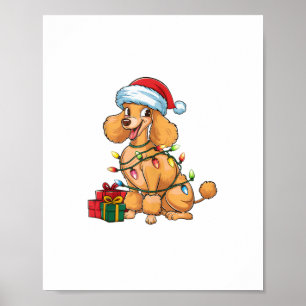 Poster Chapeau de Père Noël avec éclairage de Noël Canich