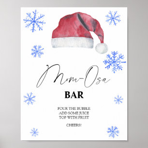 Poster Chapeau de Père Noël - barre Mon-osa