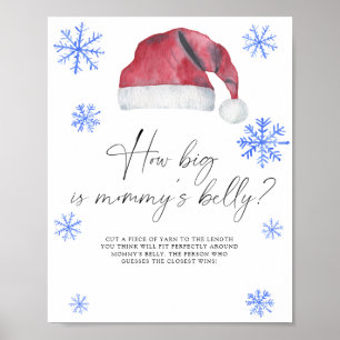Poster Chapeau de Père Noël - quelle est la taille du ven