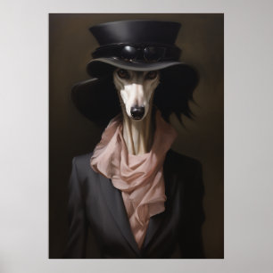 Poster Chapeau supérieur Lady Saluki