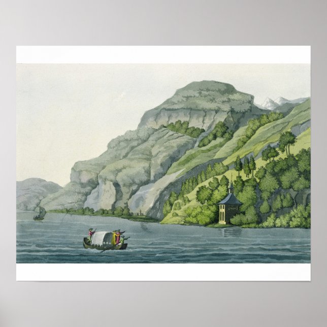 Poster Chapel of William Tell, from 'Customs of the Vario (Devant)