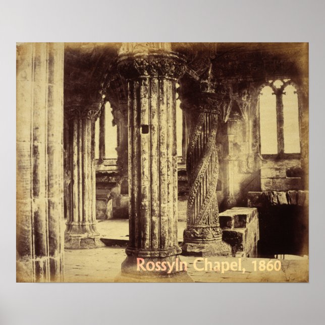 Poster Chapelle Rosslyn 1860 Imprimer (Devant)