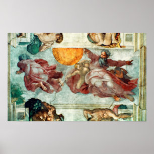 Poster Chapelle Sixtine Plafond