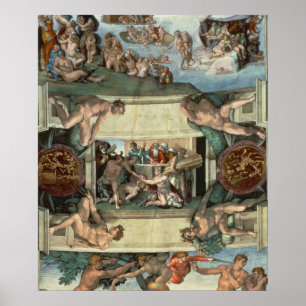 Poster Chapelle Sixtine Plafond
