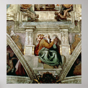 Poster Chapelle Sixtine, plafond, 1508-12