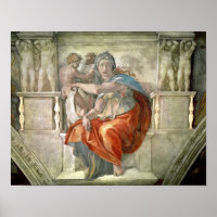 Chapelle Sixtine Plafond : Delphic Sibyl