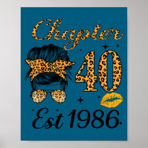 Poster Chapitre 40 Ève 1986 40 ans Anniversaire Chignon D