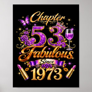 Poster Chapitre 53 Fabuleux depuis 1973 53e anniversaire