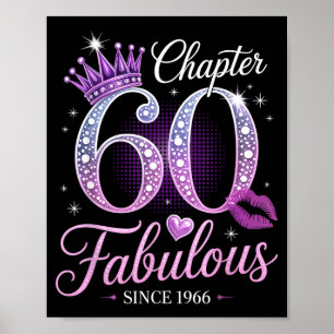Poster Chapitre 60 Fabuleux depuis 1966 60e anniversaire 