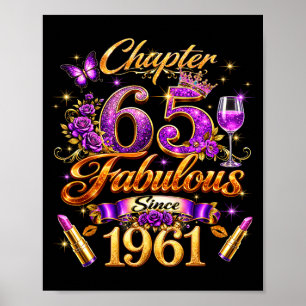 Poster Chapitre 65 Fabuleux depuis 1961 65e anniversaire 