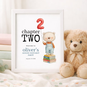 Poster Chapitre deux Livres d'ours en peluche 2e annivers