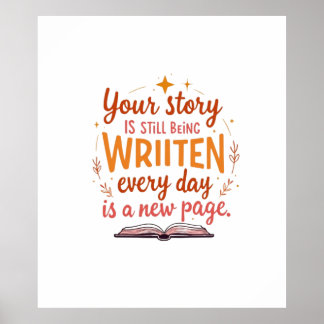 Poster Chapitre non écrit : Livre & Stars Art