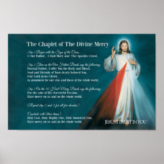 Poster CHAPLET de la prière DIVINE MERCY