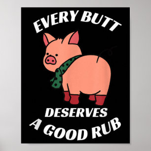 Poster Chaque Bouc Mérite Un Bon Boucher Grillant Fu